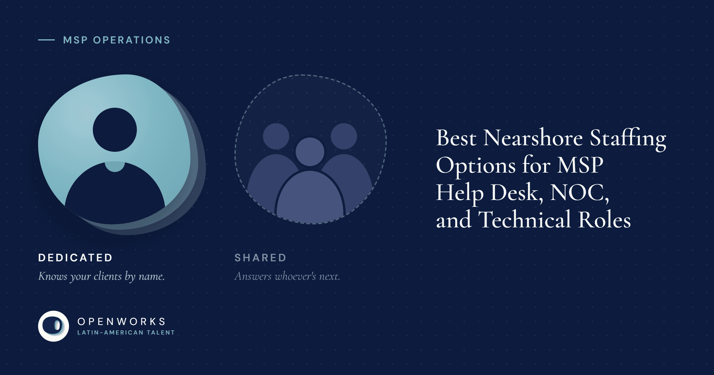 Best nearshore staffing options for MSP help desk, NOC, and technical roles